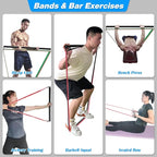 Brebebe Door Anchor Strap for Resistance Bands Exercises, Multi Point Anchor Gym Attachment for Home Fitness, Portable Door Band Resistance Workout Equipment, Easy to Install, Punch-Free, Nail-Free