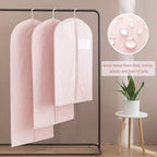 Pink Dress Bags for Gowns Long, 65'' Long Dress Clear Garment Bag(Set of 2, 23.3'' X 65'')