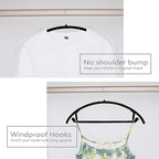 MIZGI Premium Velvet Hangers 50 Pack Heavyduty- Non Slip No Shoulder Bump Suit Hanger - Chrome Hooks,Space Saving Clothes Rounded Shape for Coat,Sweater,Jackets,Pants