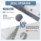 15 Pack Travel Vacuum Storage Bags with Rechargeable Electric Pump, Compression Packing Seal Bag for Luggage and Suitcase, 5 Small + 5 Medium + 5 Large Space Saver Bags for Clothing Travel