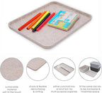 Welaxy felt tray Lid for Storage Bins Drawer Organizer bin cap of box (M, Oatmeal Lid)