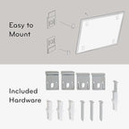 U Brands Cork Bulletin Board, 36" x 24", Black Aluminum Frame, Industrial Grade Pinning Surface