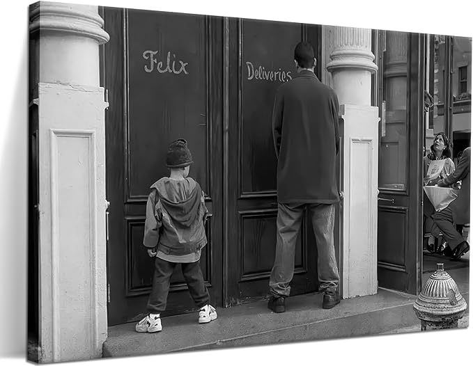 Funny Bathroom Wall Decor Black and White Wall Art - Classic Movie Posters Canvas Print, Vintage Funny Wall Art for Office Lounge Area Restroom Bathroom Decor 16x24 inch