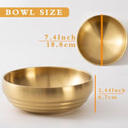 7.4 INCH Decorative Bowl, Key Bowl for Entryway Table, Key Holder Bowl, Decorative Bowls for Home Decor(Gold)