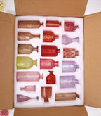 38 Pack Colorful Glass Bud Vase Set, Small Colored Vintage Vases for Centerpieces, Decorative Flower Vases for Wedding Home Table Decor