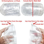 Fillable Christmas Ornaments Balls 80mm 10pk Clear Plastic Fillable Ornaments for Crafts, DIY Hanging Transparent Ball Ornaments for Christmas Tree Decorations Indoor Home Decor Wedding Party Supplies
