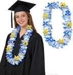 Leis for Graduation 2026, Artificial Flower Wreath with Cards Graduation Lays Gifts, Congrats Grad for High School