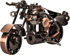 Metal Motorcycle Model - Collectible Moto Decor, Ideal Motorcycle Gifts for Men, Handcrafted Metal Replica for Study/Office/Living Room Decoration