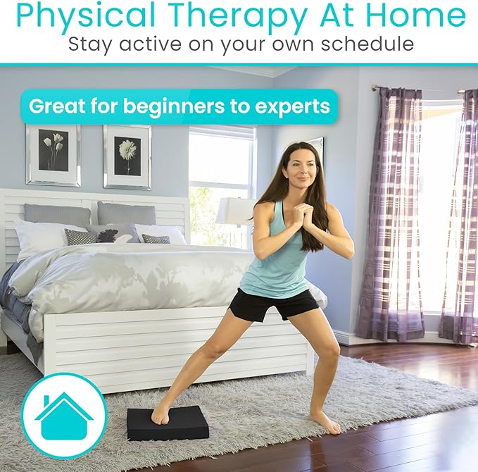 Vive Balance Pad - Foam Large Yoga Mat Trainer for Physical Therapy, Stability Workout, Knee and Ankle Exercise, Strength Training, Rehab - Chair Cushion for Adults, Kids, and Travel