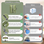 Vacuum Bags for Travel, Professional IP67 Reusable Vacuum Compression Bags for Travel Suitcases and Backpack, Durable Space Saver Bag (1 PACK, No Pump)