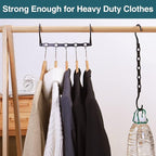 AMKUFO 12 Pack-Closet-Organizers-and-Storage, Hangers-Space-Saving-for-Closet-Organization, Clothes-Hanger-Space-Saver-for-College-Dorm-Room-Essentials, Small-Apartment-Storage