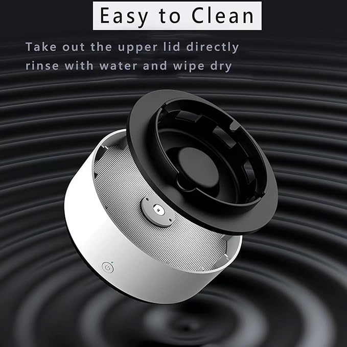 2 in 1 Multifunctional Smokeless Ashtray,Air Purifier Ashtray with Filter, Best for Home Car or Office(Grey)