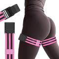 Booty Bands, Blood Flow Restriction Bands for Women/Men, Adjustable BFR Training Bands for Glutes & Hip Building, Occlusion Resistance Bands