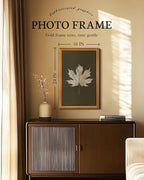 VIYYIEA Vintage Gold Framed Wall Art for Living Room, Maple Leaf Canvas Prints Home Decor, Oil Painting Picture, Bedroom Wall Decor Gifts for Friends or Family -【Maple Leaf Specimen】-(24L x 16W)