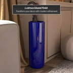 Red Lantern 24" Navy Blue Umbrella Stand