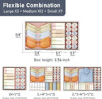 DIMJ Drawer Organizer Clothes Storage - 24 Pack Baby Dresser Organizer for Nursery, Small Fabric Closet Drawer Organizer Bins for Underwears Socks, Foldable Storage Dividers Organization for Bedroom