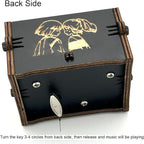 Pursuestar SpAway Always with me Wind Up Music Box, Vintage Engraved Wood Mechanism Musical Gifts for Anime Fans Mother's Day Valentine's Day Christmas Thanksgiving