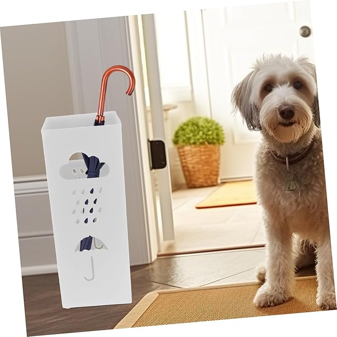 Zerodeko Umbrella Stand Holder: Iron Umbrella Bucket Freestanding Umbrella Rack Barrel Canes Walking Sticks Golf Clubs Organizer for Entryway Porch Indoor