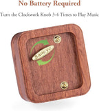 You are My Sunshine Wind Up Wooden Music Box, Vintage Musical Gifts for Birthday Christmas Valentine's Day Anniversary (Rosewood)