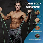 LEEKEY Resistance Bands, Exercise Bands,Pull Up Assist Bands - Bands for Working Out,Band for Men and Women Fitness Training, Physical Therapy,Home Workouts