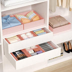 DIMJ Drawer Organizer Clothes - 20 Pack Closet Drawer Organizer Bins for Baby Clothes Storage, Fabric Dresser Organizer for Nursery Bedroom, Foldable Small Drawer Dividers for Underwear Socks