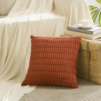 Fancy Homi 4 Packs Decorative Throw Pillow Covers for Living Room Couch Bed, Modern Farmhouse Boho Home Décor Accent Cushion Case, 14" x 14", Burnt Orange