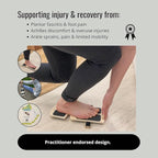Slant Board Balance Board for Ankle & Calf Stretching – Single-Leg Axis Board for Physical Therapy, Rehab & Stability Training – Non-Slip Wooden Wobble Board