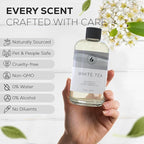 Aroma Country White Tea Diffuser Oil - Luxury Essential Oils for Diffuser Refill & Air Freshener Room Spray, Long-Lasting, Natural Fragrance and Hotel Scent for Diffusers & Machines (8.5 Fl Oz)