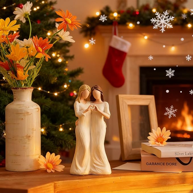 Storieme Sister Figurines - Best Friends Gifts for Women, Bestie Friendship Christmas & Birthday Gift
