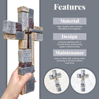 Imerance Inspirational Resin Wall Cross,11 Inch Crucifix Wall Cross,Christian Decor,Christian Gifts and Religious Gifts for Women,Men