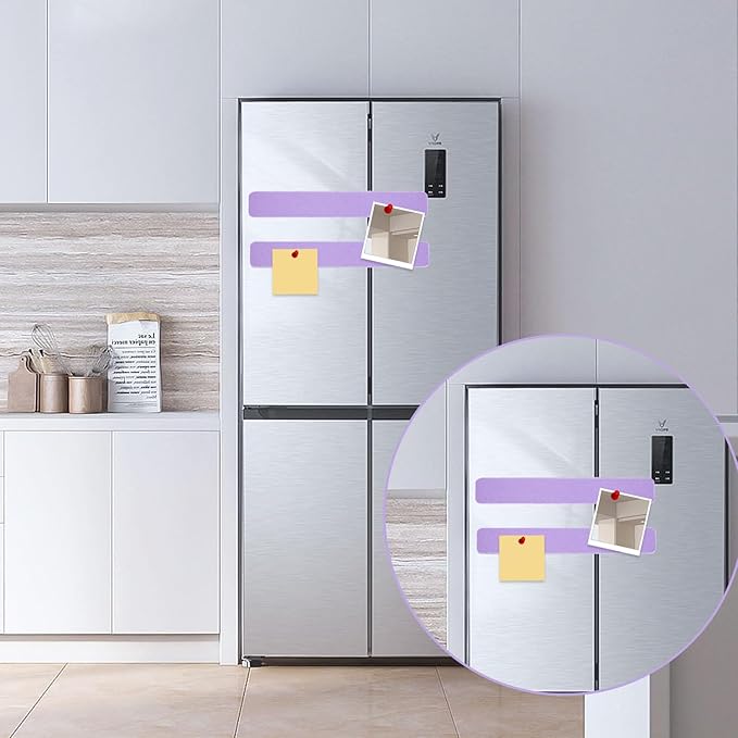 Bulletin Board Cork Board Cork Boards for Walls Cork Board for Office Pin Board Bulletin Boards for Walls (Light Purple)