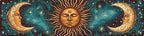 Sun and Moon Metal Sign 4x16 in Decorative Iron Metal Plaque for Door Wall Home Room Farmhouse Street Store Garage Bar Garden Cafe Decor