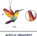 Hummingbird Gifts for Women, Colorful Hummingbird Ornament, Bird Ornaments for Christmas Tree, Hanging Decor for Door, Yard, Outdoor or Windows, Home Decor, Birthday Gift for Mom