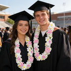 Leis for Graduation 2026, Artificial Flower Wreath with Cards Graduation Lays Gifts, Congrats Grad for High School