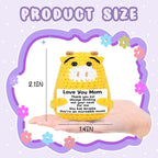 Positive Crochet Animals Giraffe with Positive Card Birthday for Women Her Daughter Friend, Handmade Emotional Support Crochet Giraffe for Thanksgiving Basket Home Decor