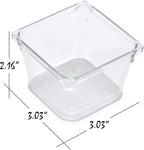 Masirs Clear Drawer Organizer - Easily Organize and Customize the Layout of Drawers. Great for Office Desk, Utensils, Cosmetics and Makeup. (8-Piece Set)