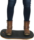 Balance Board for Standing Desks | Bentwood Frame with Comfortable Padding makes the perfect Anti Fatigue Mat or Floor Comfort Mat at your Stand Up Desk (Black, 20" Wide)