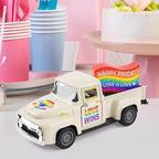 Pride Rainbow Truck Decor, LGBTQ Pride Month Decorations, Tiered Tray Decor, Love is Love Tabletop Centerpiece, Rustic Farmhouse Rainbow Home Kitchen Party Decor
