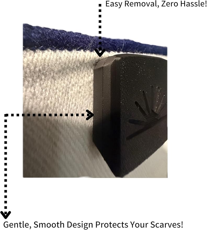 Magnetic Sports Scarf Wall Display (Blue)