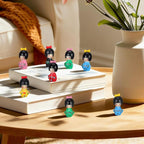 IMIKEYA 12Pcs Japanese Kimono Dolls Resin Miniature Kimono Ornament Figurines - Asian Geisha Decor for Home Table Party Favor Fairy Garden Decoration