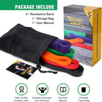 Resistance Bands, Pull Up Assist Bands - Workout Bands, Eexercise Bands, Long Resistance Bands Set for Working Out, Fitness, Training, Physical Therapy for Men Women