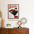 Podafu Japanese Retro Music Poster Canvas Wall Art Vintage Asian Decor Print for Bedroom & Living Room Decorations 11x14in Unframed