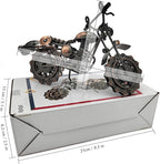 Tipmant Antique Vintage Motorcycle Model Retro Iron Metal Bicycle Vehicle Office Home Décor Room Desk Decoration Ornaments Handmade Handcrafts Collections