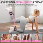 Ankle Resistance Bands with Cuffs, Workout Sets for Women, Resistance Bands for Working Out, Exercise Band for Leg Booty, Home Gym Workout Equipment, Ankle Weights Fitness Band Set