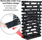 Invech 23 Inch Umbrella Holder for Indoor Entryway, Large Metal Umbrella Stand with Removable Water Tray and Hooks, Umbrella Rack Storage for Home, Office, Hotel