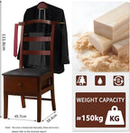 ZCXBHD Suit Valet Stands For Men With Drawer Wooden Chair Valet Stand Freestanding Valet Stand for Women With Trouser Bar And Tie Bar