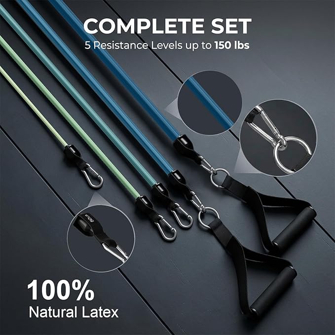 VEICK Resistance Bands, Exercise Bands, Workout Bands, Resistance Bands for Working Out with Handles for Men and Women, Exercising Bands for Fitness Weights Work Out at Home