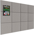 Hsurbtra Large Cork Board for Wall 47 x 36 Inch, 12 Pack Felt Bulletin Notice Board with Pushpins for Office Home School Farmhouse Wall Decor, Khaki