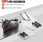 Elliptical Machine, Elliptical Exercise Machine for Home with Hyper-Quiet Magnetic Driving System, Elliptical Trainer with 15.5IN Stride, 350LBS Loading Capacity