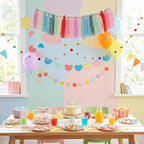 Avxdbr 2Pcs Boho Rainbow Tassel Garland Pom Pom Tassel Banner Colorful Wall Hanging Party Decorative Boho Classroom Decor for Back to School Wedding Birthday Baby Shower
